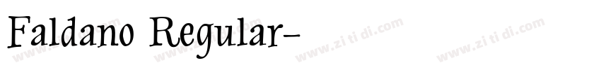 Faldano Regular字体转换